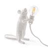 MOUSE Blanc Lampe à poser Souris debout câble USB H14cm