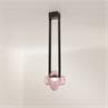 ETAT-DES-LIEUX 1A Rose Suspension LED Verre/Polyuréthane L201cm