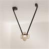 ETAT-DES-LIEUX 1B ambre Suspension LED Verre/Polyuréthane L89cm
