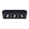 XIRAX Noir Spot/Plafonnier 3 lumières L36cm