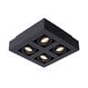 XIRAX Noir Spot/Plafonnier 4 lumières L25cm