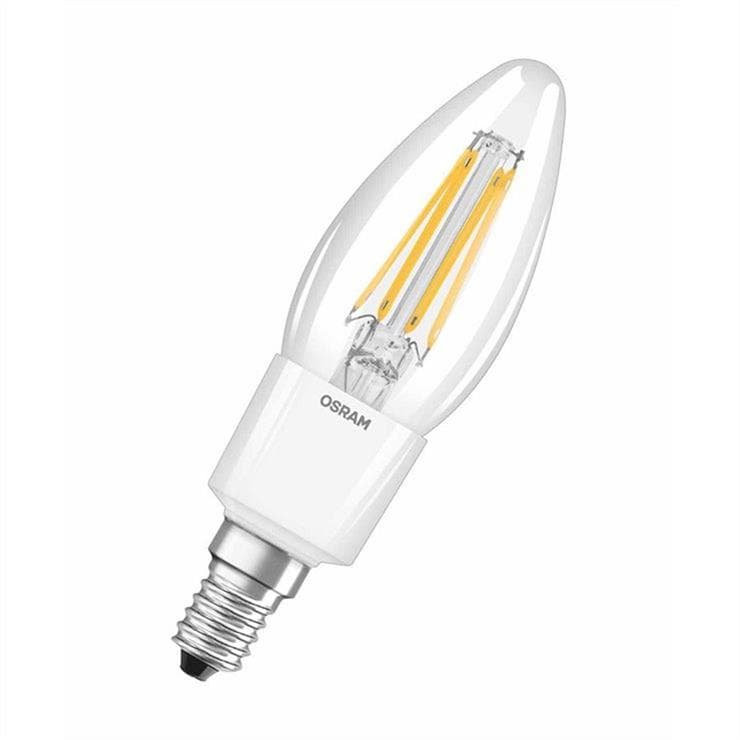 OSRAM  Ampoule LED filament Flamme E14 Ø3,5cm 2700K 4.8W = 40W 470 Lumens Dimmable
