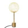 APAPA laiton et ivoire Lampe à poser globe tissé H40cm