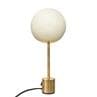 APAPA laiton et ivoire Lampe à poser globe tissé H40cm