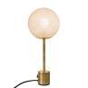 APAPA Laiton / Rose dragée Lampe à poser globe tissé H40cm