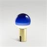 DIPPING LIGHT laiton bleu Baladeuse LED rechargeable USB C variateur Verre/Métal H22cm
