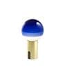 DIPPING LIGHT laiton bleu Baladeuse LED rechargeable USB C variateur Verre/Métal H22cm