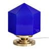 ETERNELLE Bleu Lampe à poser Verre/Laiton H26cm