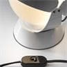 BUONANOTTE Blanc Lampe à poser ajustable Métal/Verre H19cm