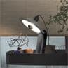 LAMPIATTA Noir Lampe à poser / Applique murale ajustable Métal H48cm