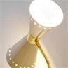 MEGAFONO ivoire Lampe à poser 2 lumières H62cm