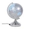MUNDO silver Lampe Globe Terrestre Métal L20cm
