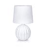 MELANIE Blanc Lampe à poser Céramique H26.5cm