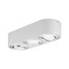 ARGUN aluminium brosse Plafonnier LED Métal 3 lumières  L 28.4cm