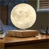 MOON noyer Lampe lune en lévitation LED H18cm