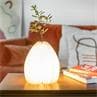 VASE noyer Vase lumineux LED H21.5cm