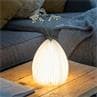 VASE noyer Vase lumineux LED H21.5cm