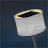 LA LAMPE MINI POSE Charbon/Blanc Baladeuse Solaire Bluetooth d'Extérieur H28cm