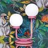 LITTLE DARLING Rose Lampe à poser 2 lumières Métal H47cm