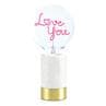 LOVE YOU marbre blanc Lampe à poser Marbre/Verre H 28.7cm
