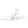 T-REX Blanc Lampe à poser Dinosaure USB H33.5cm