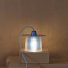 AMANDA Bleu Lampe à poser Matériaux recyclés L18cm