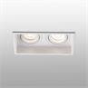 HYDE Blanc Spot Encastrable Orientable 2 Lumières avec porte-lampe L17.1cm