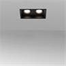 HYDE Noir Spot Encastrable 2 Lumières IP44 avec porte-lampe L17.1cm