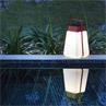 BUMP Rouge Lanterne d'extérieur LED solaire/rechargeable 500 Lumens H32cm