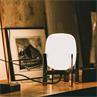 CESTITA METALICA Blanc Lampe à poser LED avec Variateur H28cm