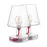 TRANSLOETJE Transparent Lot de 2 Lampes à poser LED rechargeable H25cm
