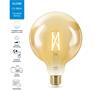 GLOBE ambre Ampoule LED connectée filament E27 6.7W=50W 640lm dimmable blanc chaud blanc froid Ø12.5cm
