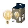 GLOBE ambre Ampoule LED connectée filament E27 6.7W=50W 640lm dimmable blanc chaud blanc froid Ø9.5cm