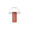 PICCOLO terracotta Lampe à poser LED sans fil Enceinte Métal/Verre H30cm