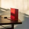 LBM Rouge Tomate Lampe de bureau LED Métal H22cm