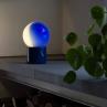 PULCE Bleu Lampe à poser LED Métal/Verre H23cm