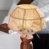 ODYSSEE L naturel Lampe à poser Raphia H63cm