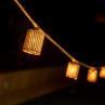 OKINAWA Marron Guirlande lumineuse d'extérieur câble en jute L8m