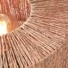 IGUAZU naturel Lampe à poser jute et bambou 5 pieds H45cm