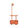 JOLLY TROLLEY tangerine orange Lampadaire chariot d'extérieur rechargeable H200cm