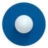 CANDY BIG CIRCLE S bleu électrique Applique murale LED 360° L37cm avec câble