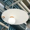PLUTO BIG Zesty orange Suspension LED en plastique recylé Ø58cm
