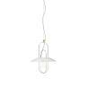 SETAREH GLASS SMALL or et blanc Suspension LED dimmable Ø45cm