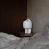 LAMPE B Blanc Lampe à poser Gypse avec interrupteur H39cm