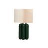 LA LAMPE CHARLOTTE Vert / Laine bouclée Lampe à poser Bois H57cm