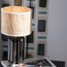 LA PETITE LAMPE CHARLOTTE Bois noir abat-jour Raphia Lampe à poser Bois H32cm