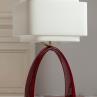 YOSHIKO Rouge Foncé Lampe à poser Céramique H60cm