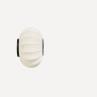 KNIT WIT OVAL blanc perle Applique murale ovale polyester tricoté Ø45cm