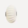 KNIT WIT OVAL blanc perle Applique murale ovale polyester tricoté Ø76cm