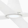 TYPHOON Blanc Ventilateur de plafond 4 pâles Acier/ABS avec lumière LED Ø130cm
